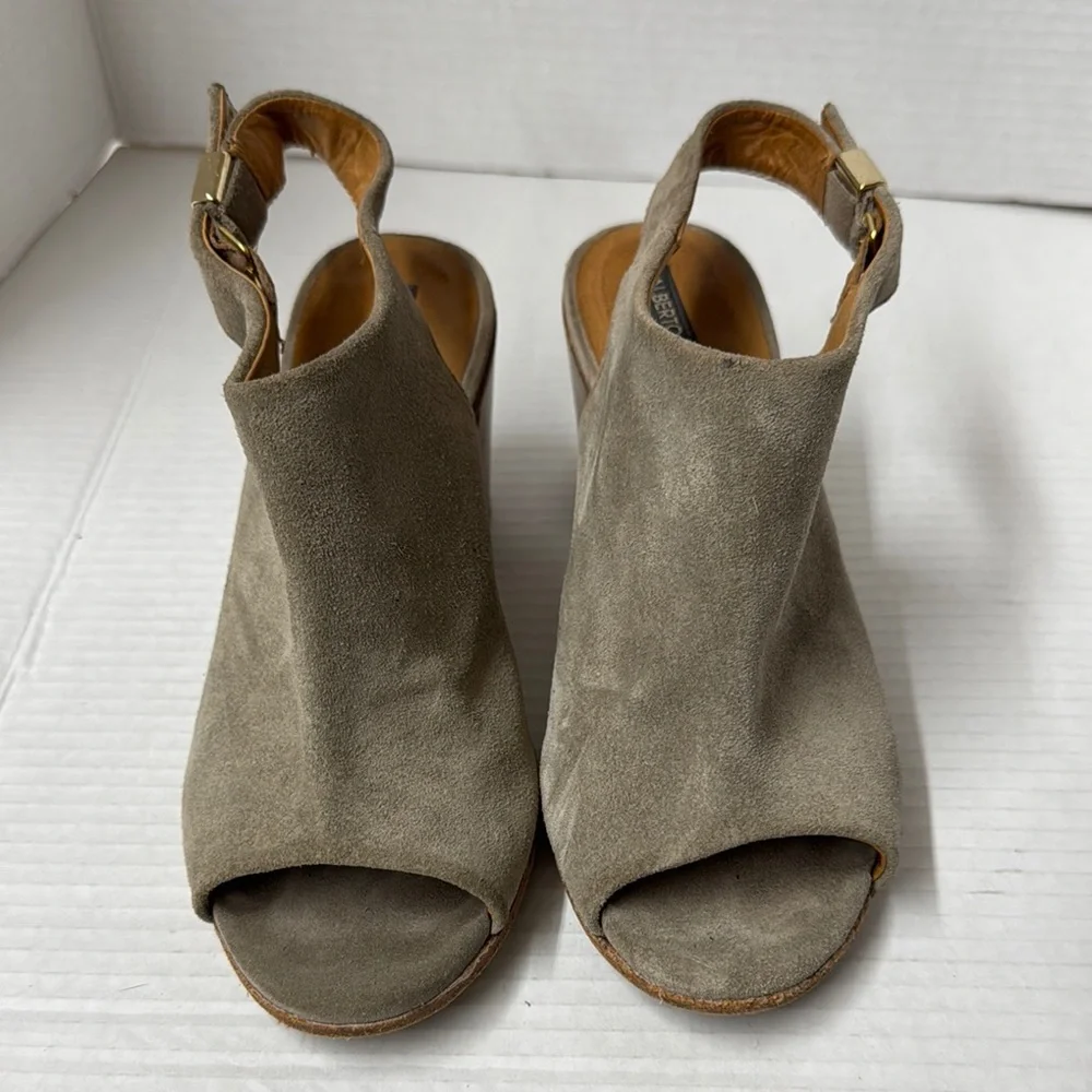 Women's Alberto Fermani Suede Peep Toe Sandals 36.5